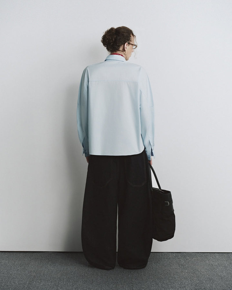 INDIGO FLAQUE DENIM PANTS