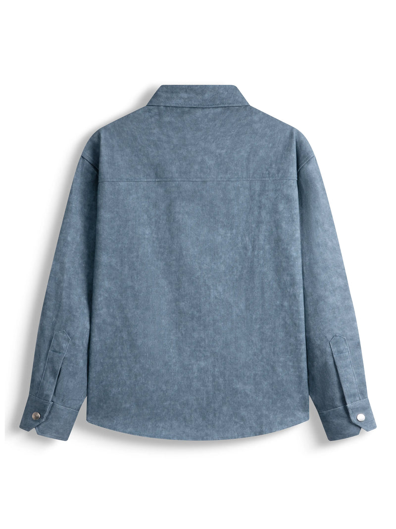 BLEACH EFFECT SHIRT V2 - BLUE