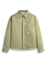 BLEACH EFFECT SHIRT V2 - MOSS GREEN