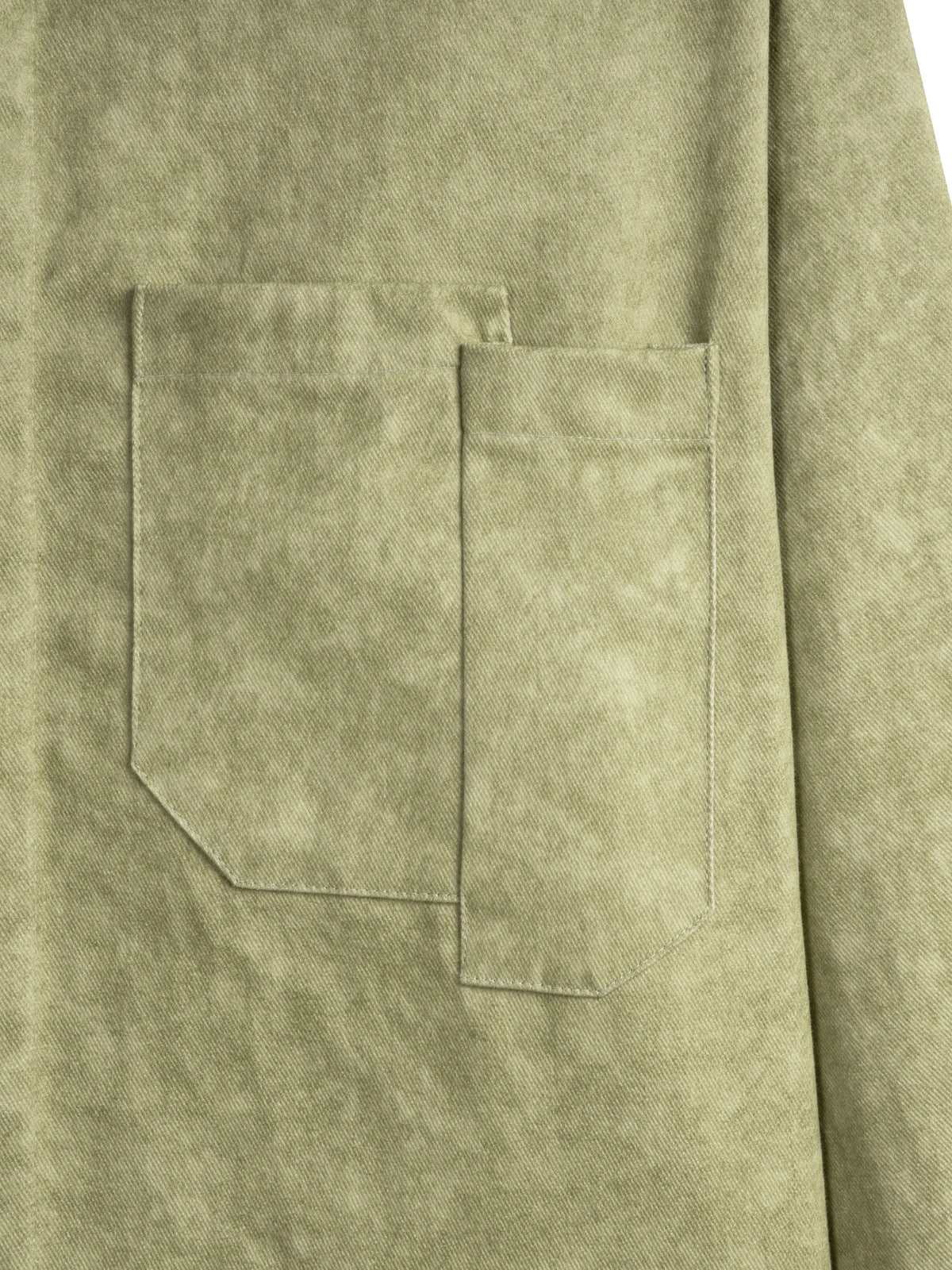 BLEACH EFFECT SHIRT V2 - MOSS GREEN