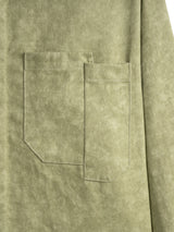 BLEACH EFFECT SHIRT V2 - MOSS GREEN