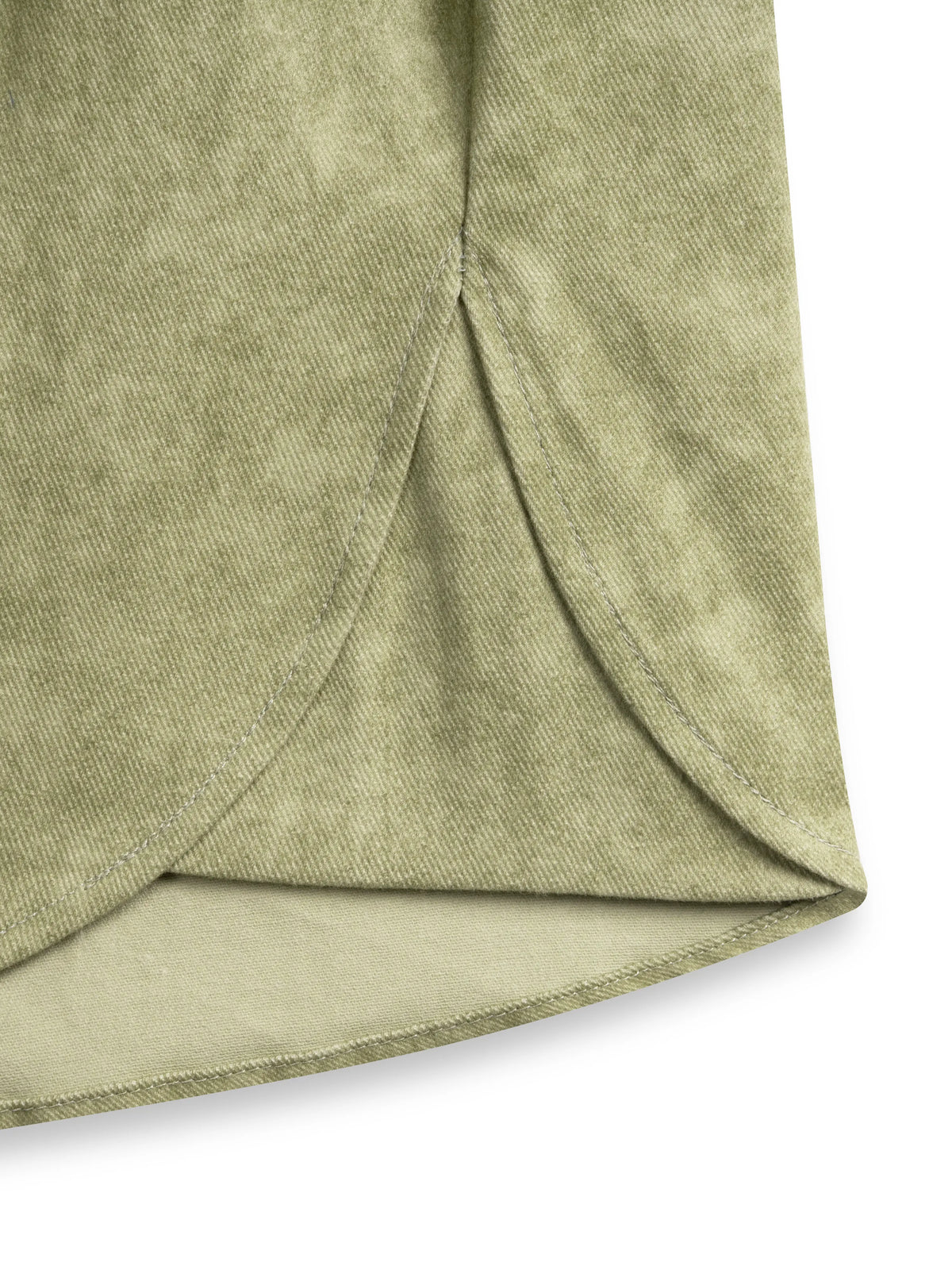 BLEACH EFFECT SHIRT V2 - MOSS GREEN
