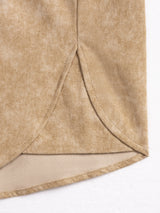 BLEACH EFFECT SHIRT V2 - BEIGE