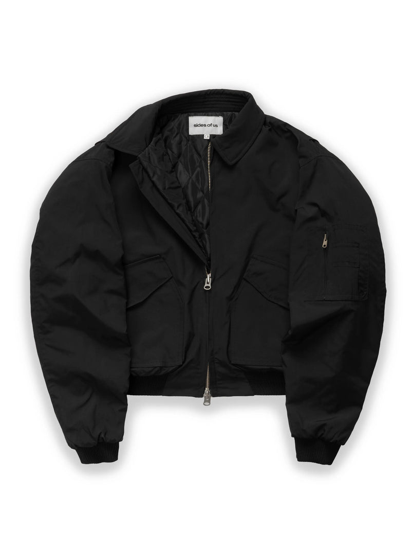 PILOT BOMBER JACKET - BLACK