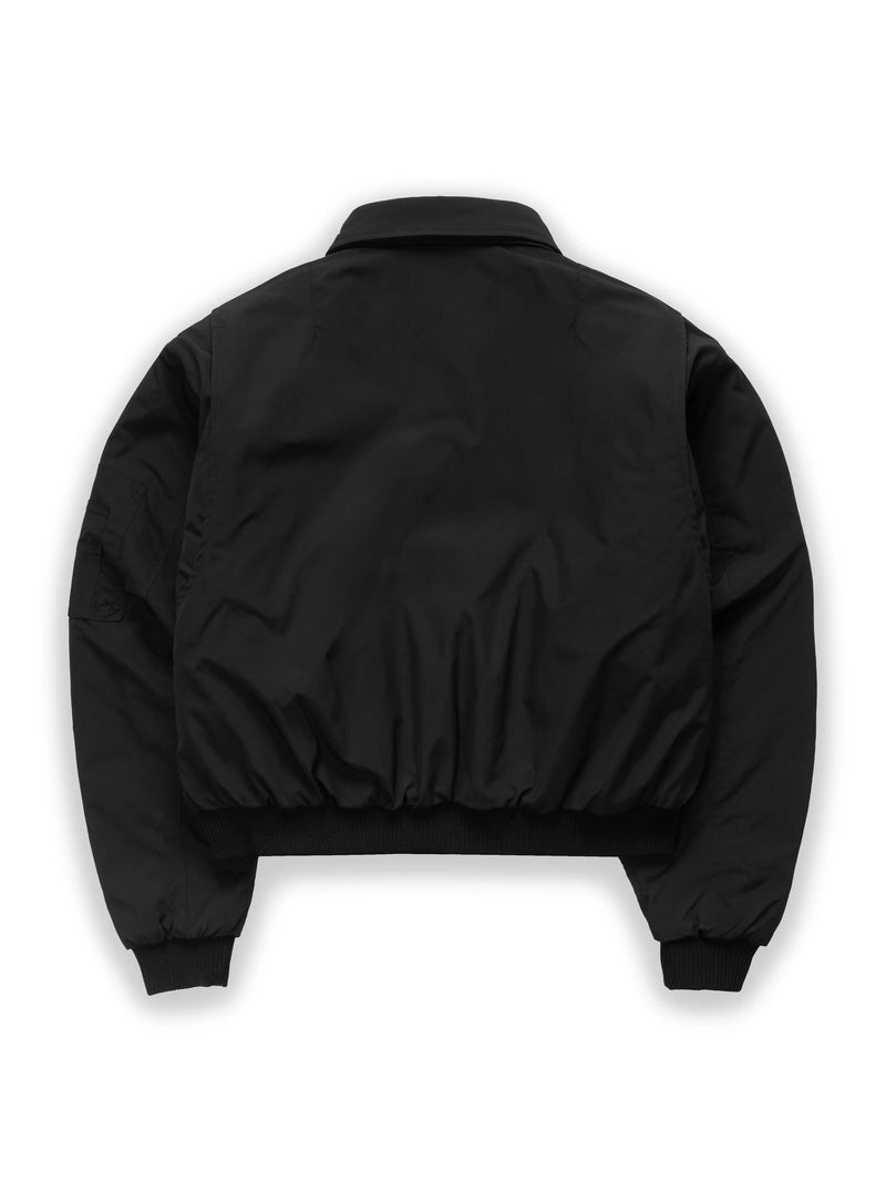 PILOT BOMBER JACKET - BLACK