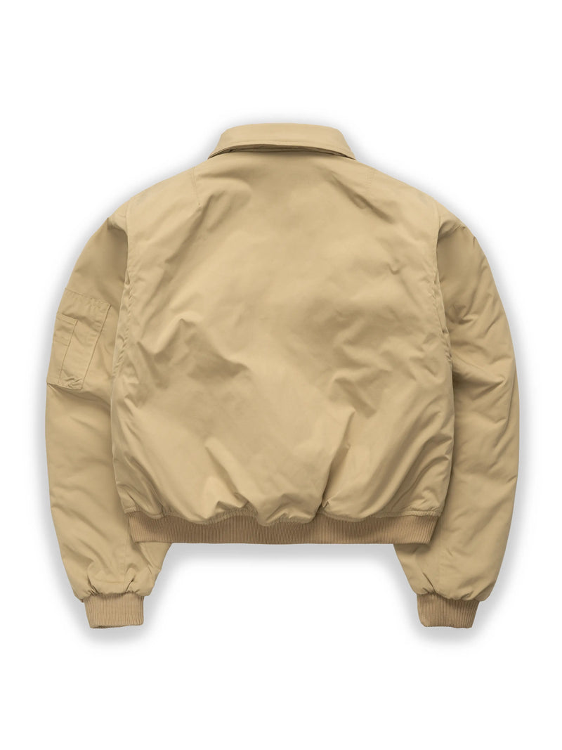 PILOT BOMBER JACKET - BEIGE