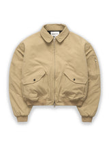PILOT BOMBER JACKET - BEIGE