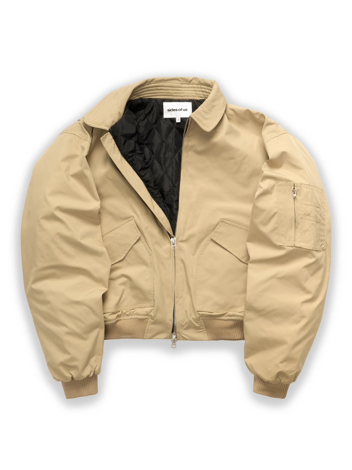 PILOT BOMBER JACKET - BEIGE