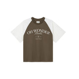 OWST ATHLETIC GRAPHIC RAGLAN T-SHIRT / BROWN 