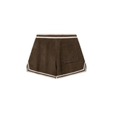 OWST KNITTED SHORTS - DARK BROWN