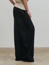 PANTS:02 - PANELED PANTS - BLACK