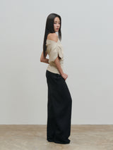 PANTS:02 - PANELED PANTS - BLACK