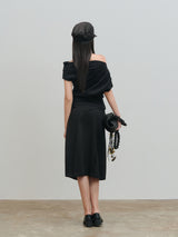 SKIRT:03 - PLEATED SKIRT - BLACK