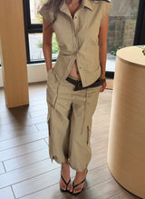 THONG DONG SHIRT - BEIGE