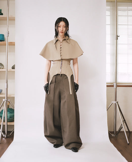 FRAME TROUSERS - BROWN