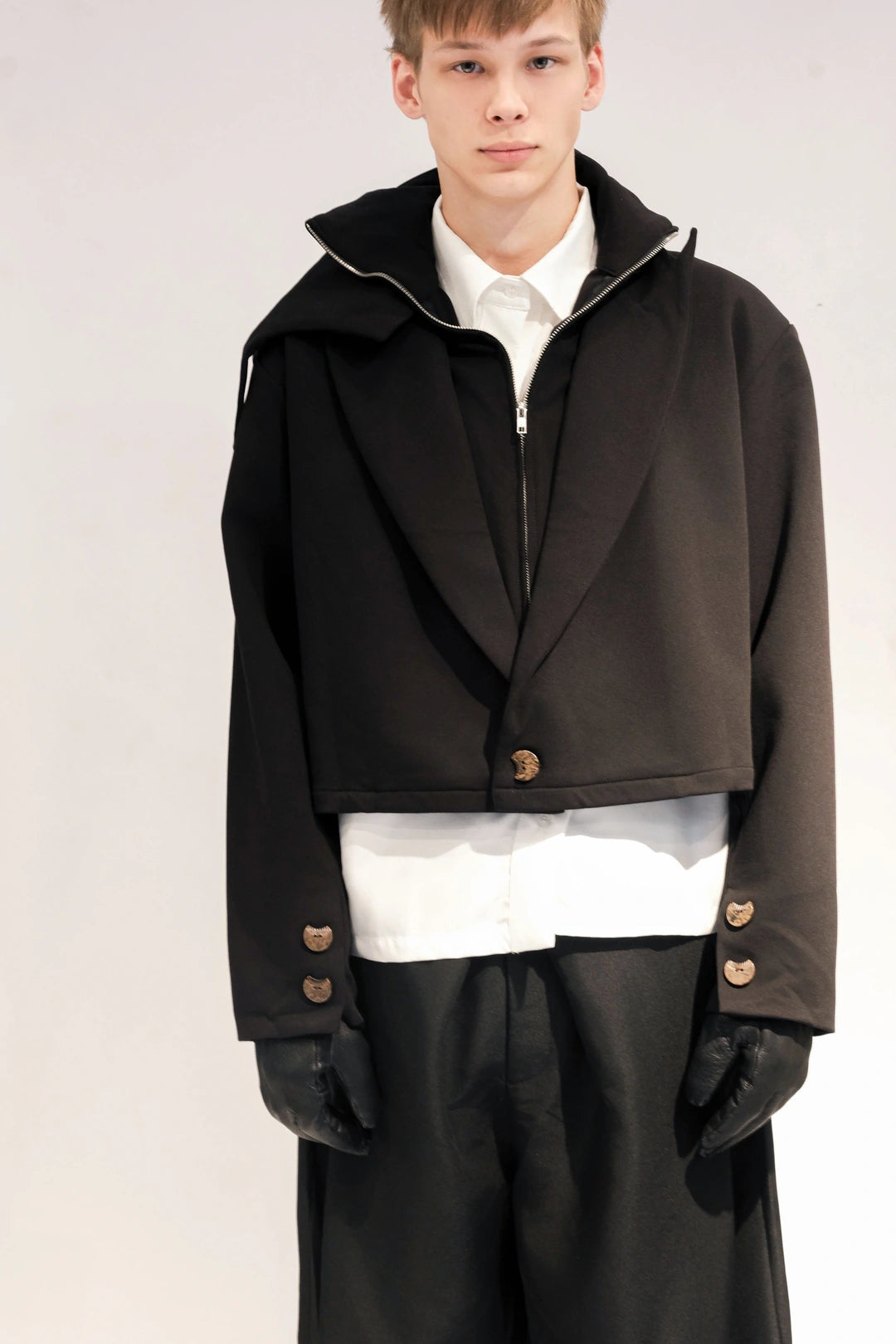 EXTENDED BLAZER - BLACK