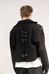 EXTENDED BLAZER - BLACK