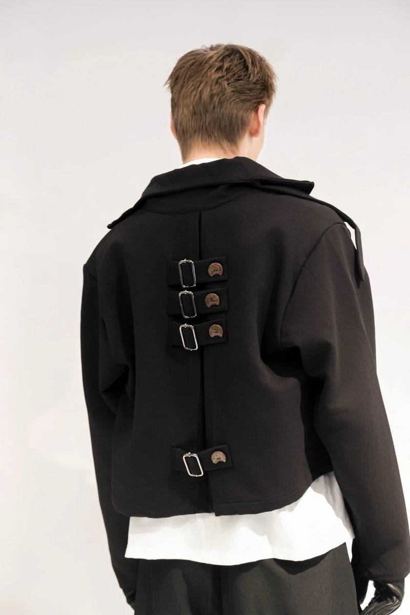 EXTENDED BLAZER - BLACK