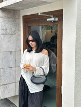 ASYMMETRIC JERSEY TOP