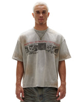 “FNOS” - TWG44 - WASHED PRINTED TEE – DUST IVORY