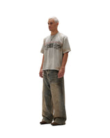 “FNOS” - TWG44 - WASHED PRINTED TEE – DUST IVORY