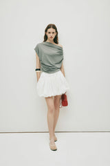 GRAY NORA TOP