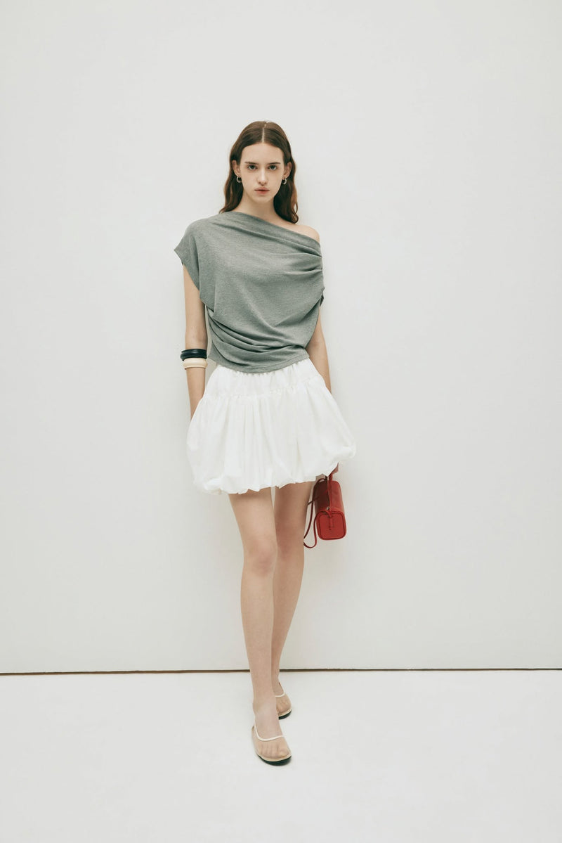 GRAY NORA TOP