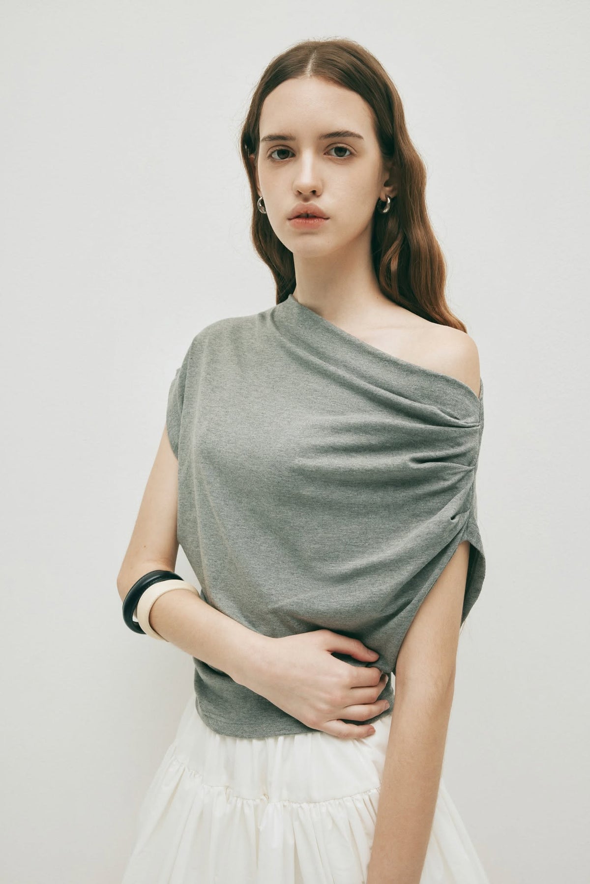 GRAY NORA TOP