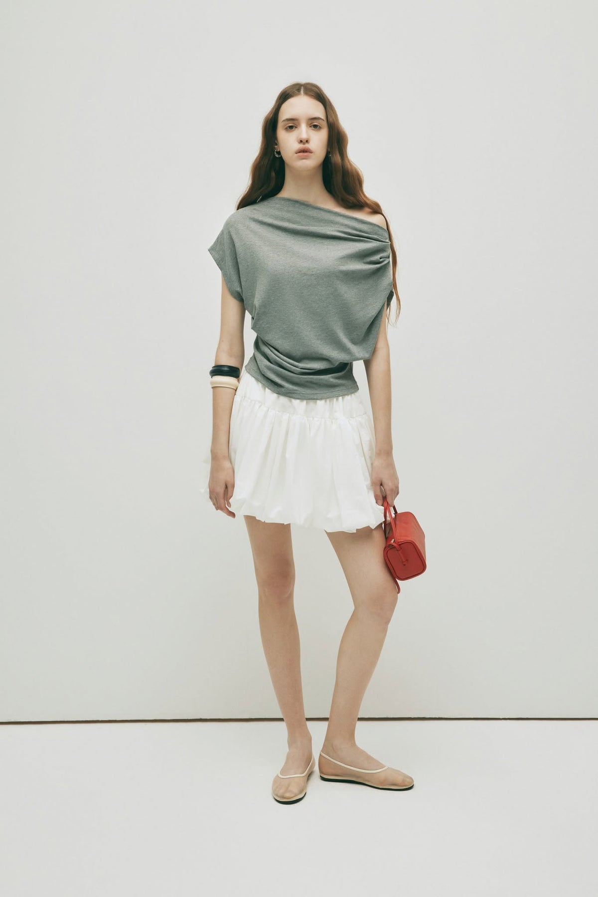 GRAY NORA TOP