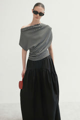 STRIPED NORA TOP