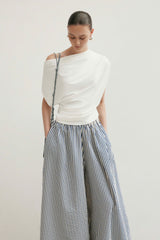 STRIPED FLARED PANTS