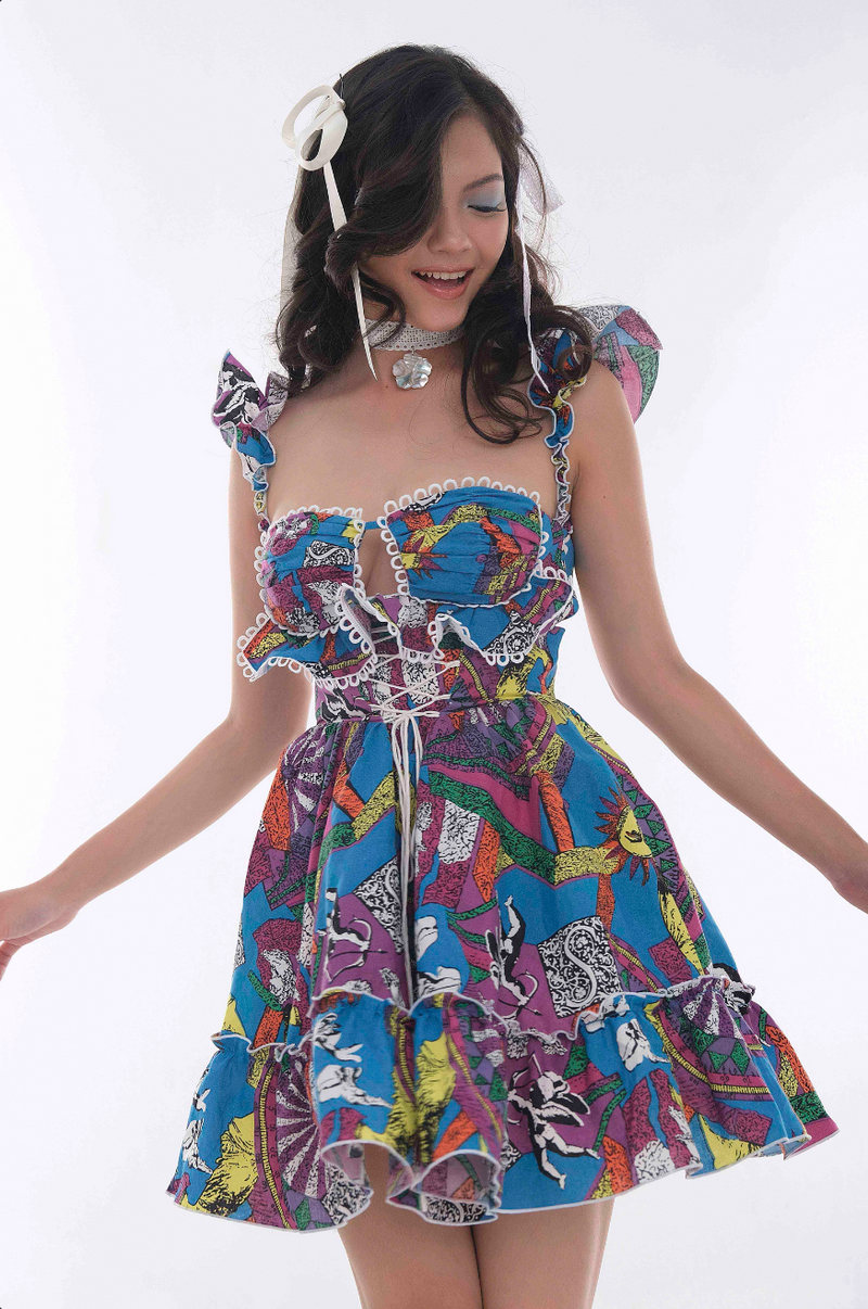 DANTE DRESS - BLUE