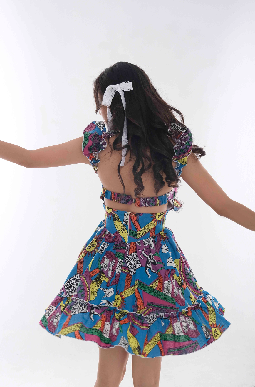 DANTE DRESS - BLUE
