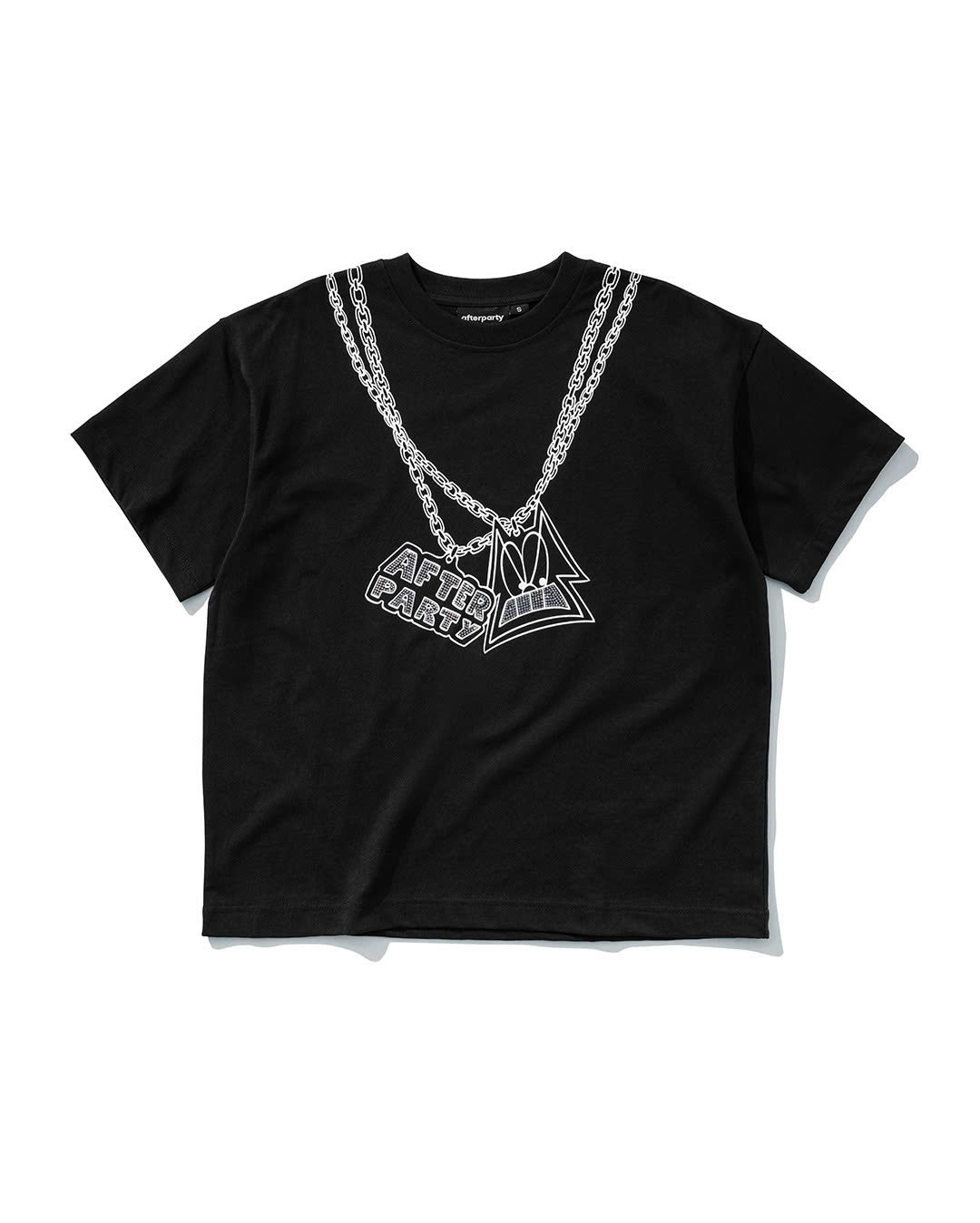 BLACK CHIN CHAIN OVERSIZED TEE