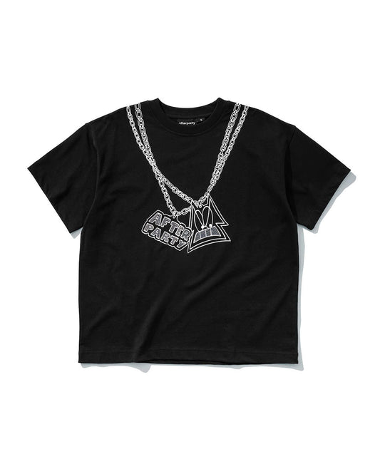 BLACK CHIN CHAIN OVERSIZED TEE