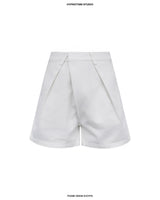 WHITE FRAME DENIM SHORTS