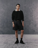 INDIGO FRAME DENIM SHORTS