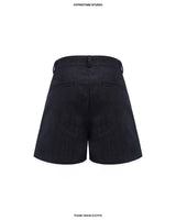 INDIGO FRAME DENIM SHORTS