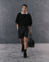 INDIGO FRAME DENIM SHORTS