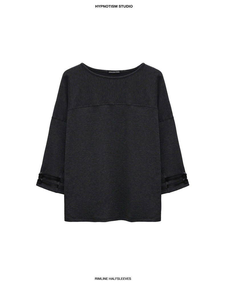 GREY RIMLINE HALFSLEEVES SHIRT