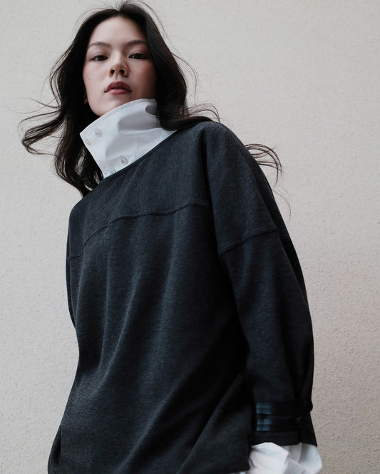 GREY RIMLINE HALFSLEEVES SHIRT
