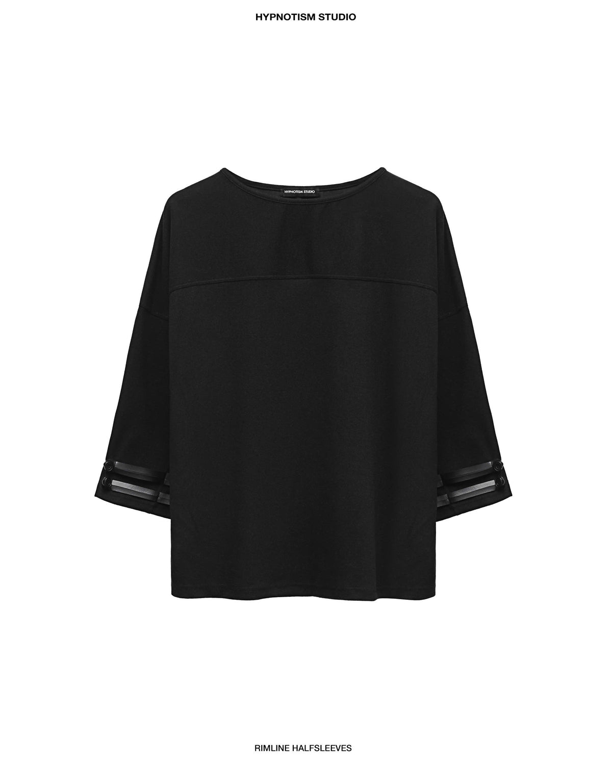 BLACK RIMLINE HALFSLEEVES SHIRT