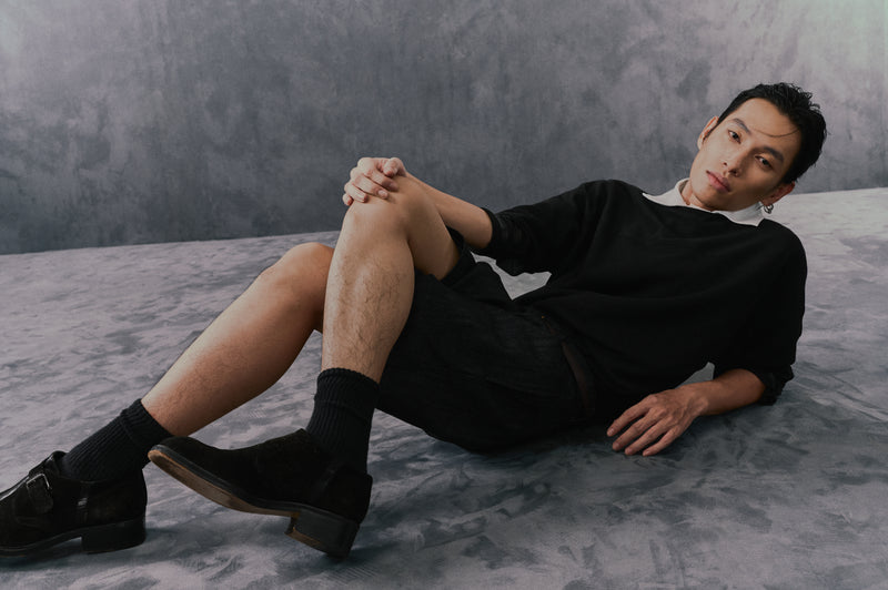 BLACK RIMLINE HALFSLEEVES SHIRT
