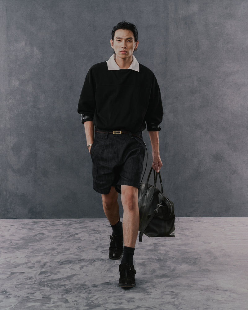 BLACK RIMLINE HALFSLEEVES SHIRT