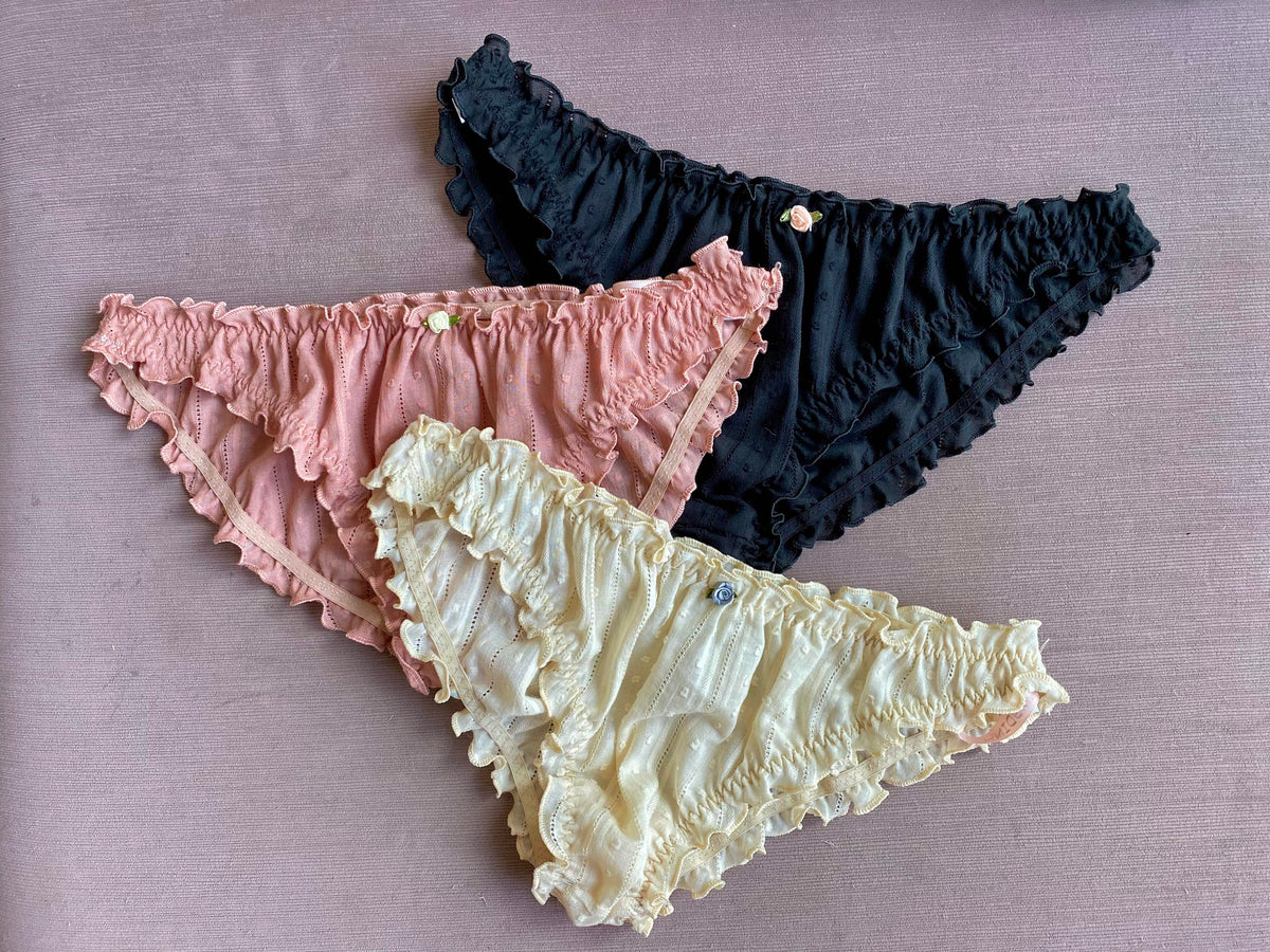 MUTED PASTRY PANTIES - SET OF 3