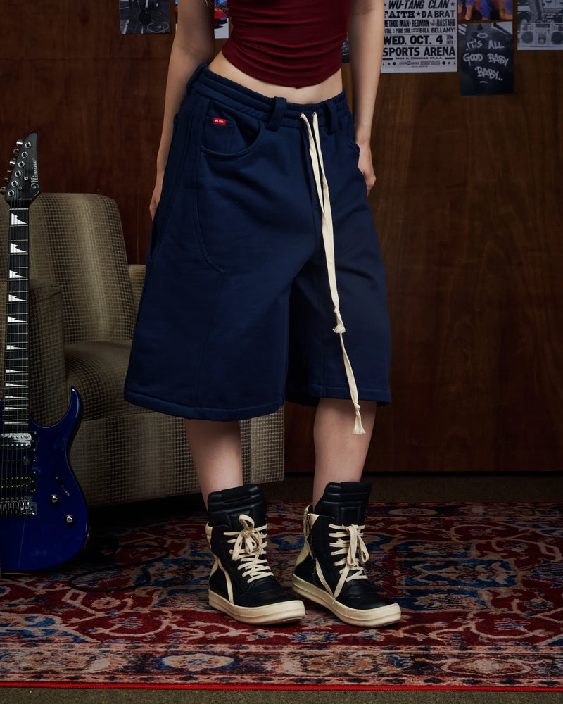 NAVY PP NIFTY SWEATSHORTS