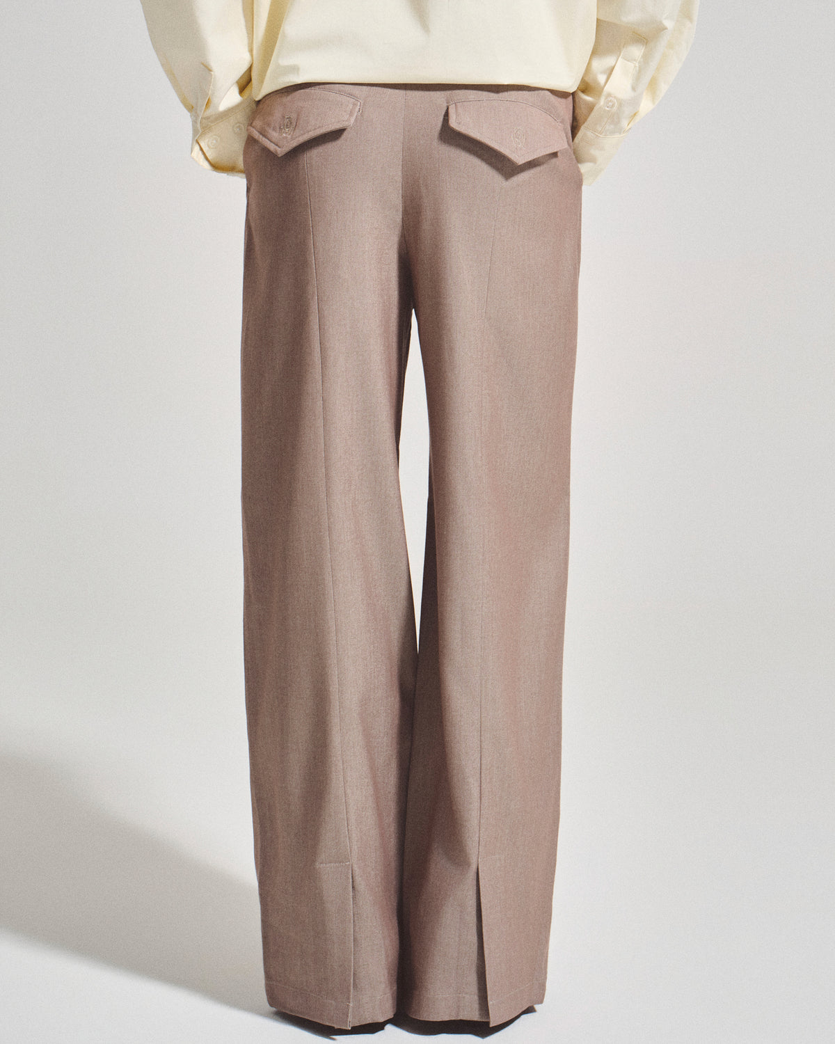 OWST STRAIGHT LEG TROUSERS - SAND BEIGE