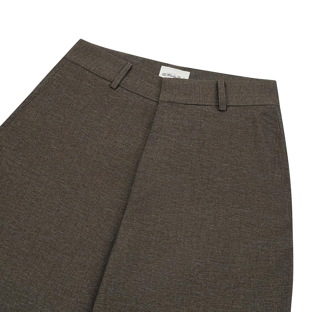 OWST STRAIGHT LEG TROUSERS -  OLIVE BROWN