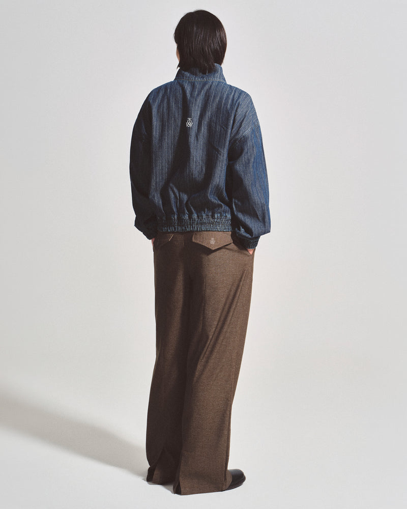OWST STRAIGHT LEG TROUSERS -  OLIVE BROWN
