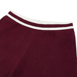 OWST KNITTED SHORTS - BURGUNDY